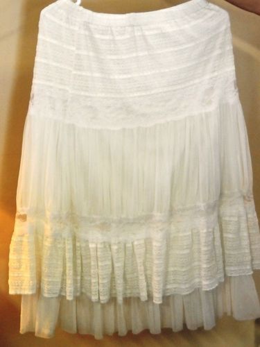 Lace Petticoat | Period: 1950s | Make: Handmade | Material: Lace & nylon net