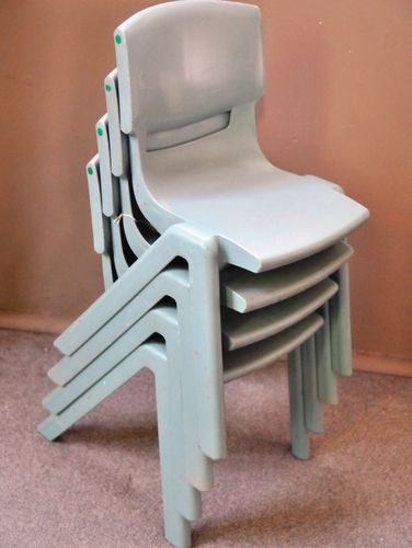 Set 4 School Chairs | Period: c1990s | Make: Sebel Postura | Material: Plastic