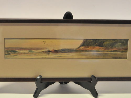 Simpson Watercolour Seascape | Period: 1926 | Make: H. C. Simpson | Material: Watercolour on card