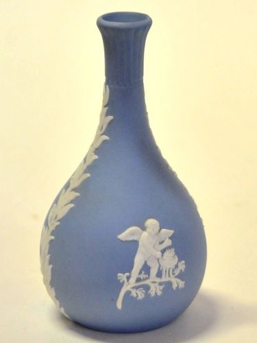 Wedgwood Vase | Period: 1965 | Make: Wedgwood | Material: Blue Jasperware porcelain