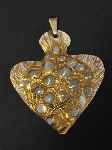 Fish Pendant | Period: c1980s | Make: Royal Copenhagen | Material: Ceramic with enamel and gilt.