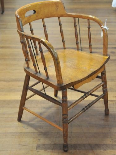 Captain Chair | Period: Edwardian c1910 | Material: Oak