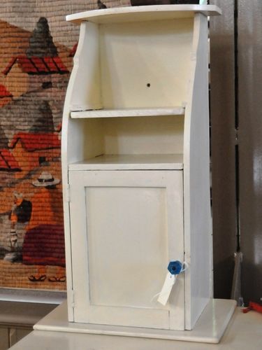 Wall Cupboard | Period: Edwardian c1910 | Material: Cream Painted Pine
